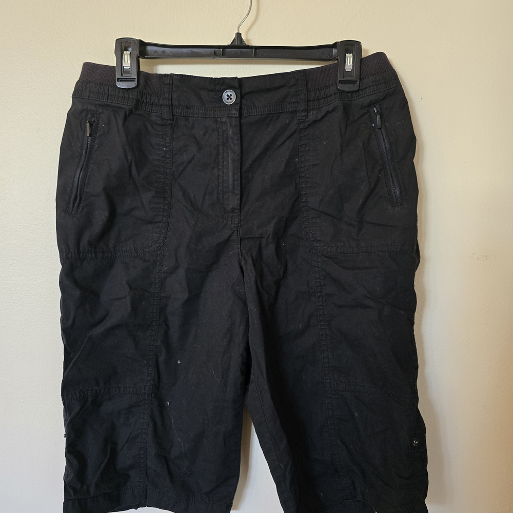 Chico's Black Women's Cargo Shorts